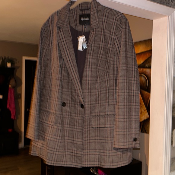 Madewell Caldwell Double Breasted Jacket NWT 2X - Picture 2 of 10